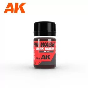   AK Interactive AK325 Dark Umber PIN WASH - Sötét umbra bemosó