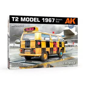 AK Interactive AK35033 T2 MODEL 1967 AIRPORT BUS 1/35 makett