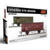 AK Interactive AK35502 GERMAN RAILWAY COVERED G10 WAGON GEDECKTER GÜTERWAGEN G10 1/35 vasút makett