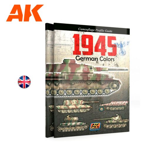 AK Interactive AK403 1945 GERMAN COLORS PROFILE GUIDE (English) - kiadvány makettezéshez