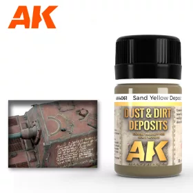   AK Interactive AK4061 SAND YELLOW DEPOSIT - Homoksárga bemosó