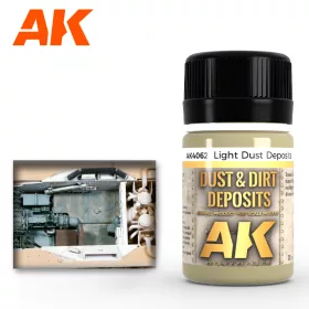  AK Interactive AK4062 LIGHT DUST DEPOSIT - Világos por bemosó