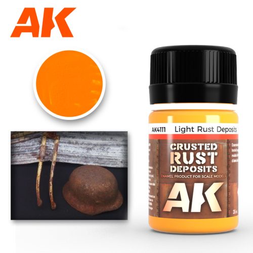 AK Interactive AK4111 LIGHT RUST DEPOSIT - Világos kérges rozsda hatás