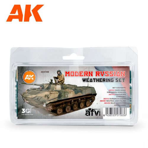 AK Interactive AK4160 MODERN RUSSIAN WEATHERING SET