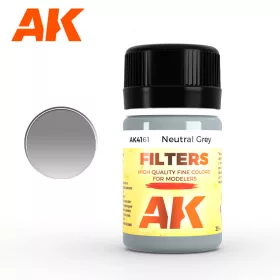   AK Interactive AK4161 NEUTRAL GREY FILTER - Szürke színű filter