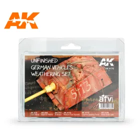   AK Interactive AK4176 UNFINISHED GERMAN VEHICLES WEATHERING SET