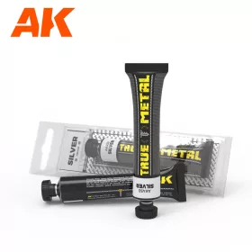   AK Interactive AK458 TRUE METAL SILVER - Viaszfesték, ezüst színben