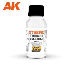   AK Interactive AK470 XTREME CLEANER & THINNER for Xtreme metal colour range - Hígító és tisztítófolyadék