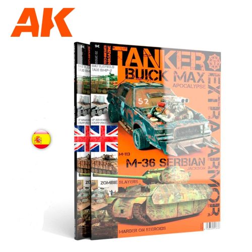 AK Interactive AK4813 TANKER 02 - "BLINDAJE EXTRA" - Spanish kiadvány makettezéshez