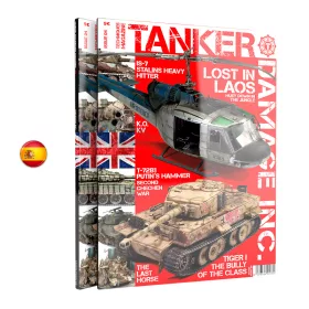   AK Interactive AK4821 TANKER 04 - "DAMAGED INC." - Spanish - kiadvány makettezéshez