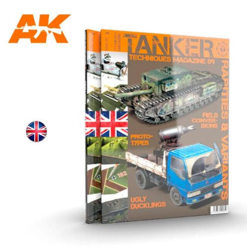 AK Interactive AK4835 TANKER 09 "RARITIES & VARIANTS" - English - kiadvány makettezéshez