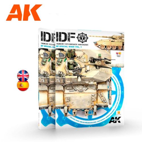 AK Interactive AK4844 TANKER Special IDF 01 - Bilingual kiadvány makettezéshez
