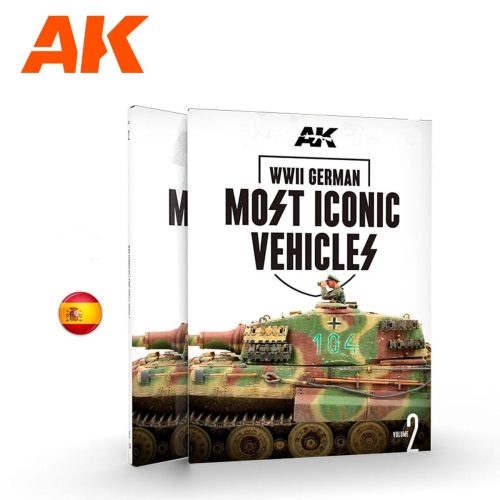 AK Interactive AK515 LOS VEHÍCULOS ALEMANES MÁS ICÓNICOS DE LAS SS  VOL1 - Spanish - kiadvány makettezéshez