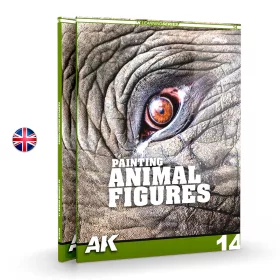   AK Interactive AK518 AK Learning 14 PAINTING ANIMAL FIGURES (English) - kiadvány makettezéshez