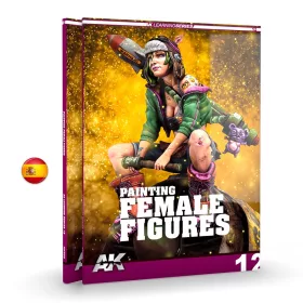   AK Interactive AK521 AK Learning 12 Pintura de la figura femenina (Spanish) - kiadvány makettezéshez
