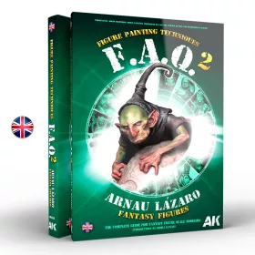   AK Interactive AK525 FAQ 2 FANTASY FIGURES PAINTING TECHNIQUES by Arnau Lázaro - English - kiadvány makettezéshez