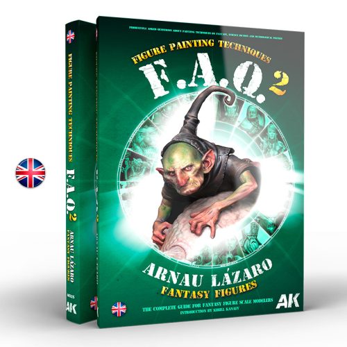 AK Interactive AK525 FAQ 2 FANTASY FIGURES PAINTING TECHNIQUES by Arnau Lázaro - English - kiadvány makettezéshez