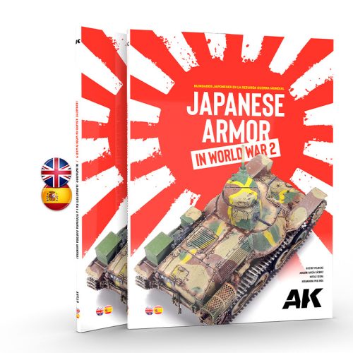 AK Interactive AK549 JAPANESE ARMOR in WWII - Bilingual - kiadvány makettezéshez