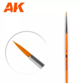   AK Interactive AK604 ROUND BRUSH 2 SYNTHETIC - Szintetikus Körecset 2-es méret