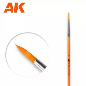   AK Interactive AK606 ROUND BRUSH 6 SYNTHETIC - Szintetikus Körecset 6-os méret