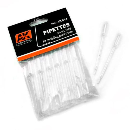 AK Interactive AK614 PIPETTES SMALL SIZE (12 units) - Pipetta készlet, kicsi méret, 12 db