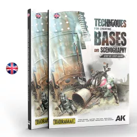   AK Interactive AK648 Techniques for creating bases and scenography - English - kiadvány makettezéshez