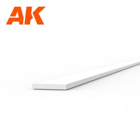   AK Interactive AK6503 Strips 0.30 x 2.00 x 350mm - STYRENE STRIP - sztirol csík