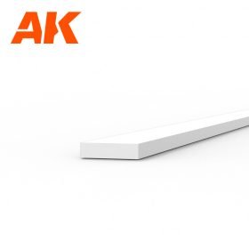  AK Interactive AK6509 Strips 0.50 x 2.00 x 350mm - STYRENE STRIP - sztirol csík