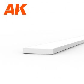  AK Interactive AK6510 Strips 0.50 x 3.00 x 350mm - STYRENE STRIP - sztirol csík