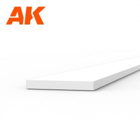   AK Interactive AK6511 Strips 0.50 x 4.00 x 350mm - STYRENE STRIP - sztirol csík