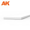 AK Interactive AK6512 Strips 0.50 x 5.00 x 350mm - STYRENE STRIP - sztirol csík