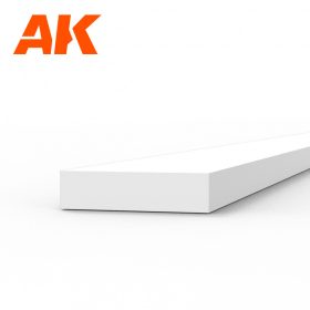   AK Interactive AK6522 Strips 1.00 x 4.00 x 350mm - STYRENE STRIP - sztirol csík