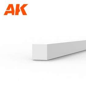   AK Interactive AK6524 Strips 1.50 x 1.50 x 350mm - STYRENE STRIP - sztirol négyzet profil
