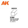 AK Interactive AK6524 Strips 1.50 x 1.50 x 350mm - STYRENE STRIP - sztirol négyzet profil