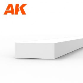  AK Interactive AK6527 Strips 1.50 x 4.00 x 350mm - STYRENE STRIP - sztirol csík