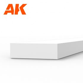   AK Interactive AK6528 Strips 1.50 x 5.00 x 350mm - STYRENE STRIP - sztirol csík