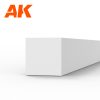 AK Interactive AK6533 Strips 3.00 x 3.00 x 350mm - STYRENE STRIP - sztirol négyzet profil