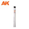 AK Interactive AK6536 Rod 0.50 diameter x 350mm - STYRENE STRIP - sztirol rúd