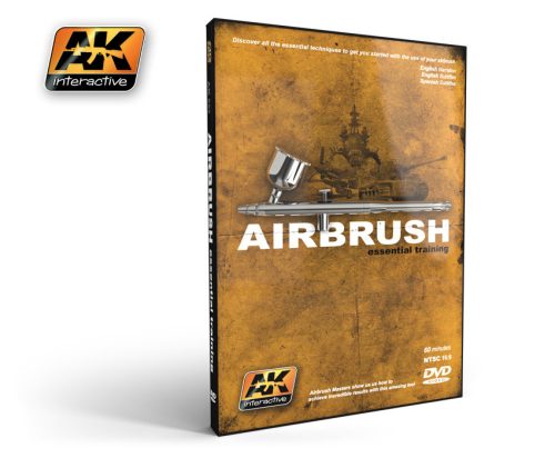 AK Interactive AK653 DVD AIRBRUSH ESSENTIAL TRAINING (NTSC USA / JAPAN)