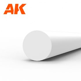   AK Interactive AK6541 Rod 3.00 diameter x 350mm - STYRENE STRIP - sztirol rúd