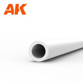   AK Interactive AK6542 Hollow tube 2.00d x 350mm (W.T. 0,7mm) - STYRENE STRIP - sztirol cső