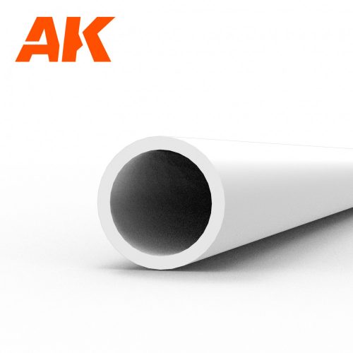 AK Interactive AK6543 Hollow tube 3.00d x350mm (W.T. 0,7mm) - STYRENE STRIP - sztirol cső