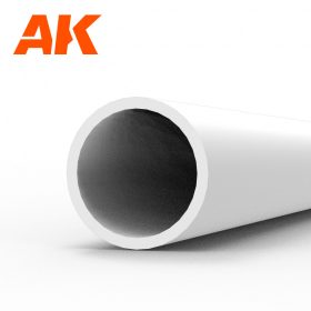   AK Interactive AK6544 Hollow tube 4.00d x350mm (W.T. 0,7mm) - STYRENE STRIP - sztirol cső
