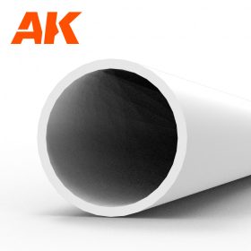   AK Interactive AK6545 Hollow tube 5.00d x350mm (W.T. 0,7mm) - STYRENE STRIP - sztirol cső