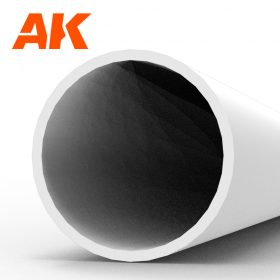   AK Interactive AK6546 Hollow tube 6.00d x350mm (W.T. 0,7mm) - STYRENE STRIP - sztirol cső