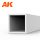 AK Interactive AK6548 Square hollow tube 4.00x350mm (0,7mm) - STYRENE STRIP - sztirol négyzet zártszelvény