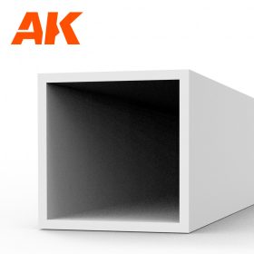   AK Interactive AK6549 Square hollow tube 5.00x350mm (0,7mm) - STYRENE STRIP - sztirol négyzet zártszelvény