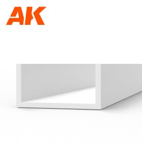   AK Interactive AK6557 U Channel 5.0 width x 350mm - STYRENE STRIP - sztirol U-profil