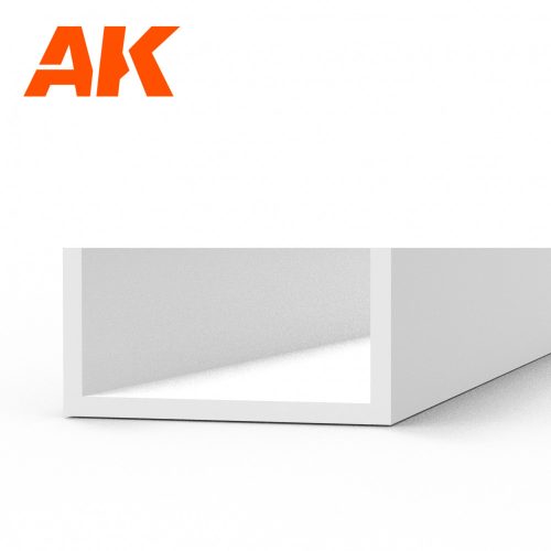 AK Interactive AK6557 U Channel 5.0 width x 350mm - STYRENE STRIP - sztirol U-profil