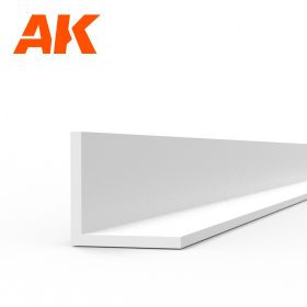   AK Interactive AK6561 Angle 2.5 x 2.5 x 350mm - STYRENE STRIP - L-profil